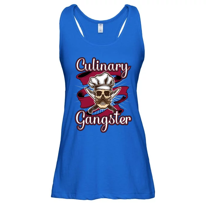 Culinary Gangster Funny Restaurant Cook Chef Gift Ladies Essential Flowy Tank