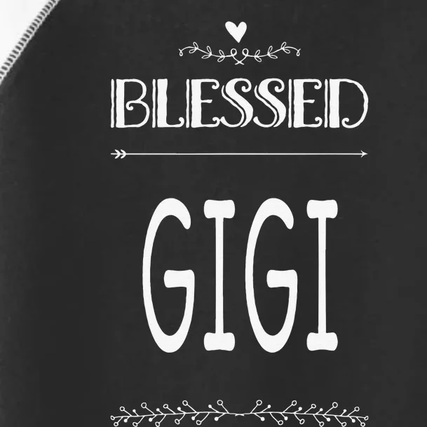 Cute Gift For Grandma Grandmother Blessed Gigi Toddler Fine Jersey T-Shirt