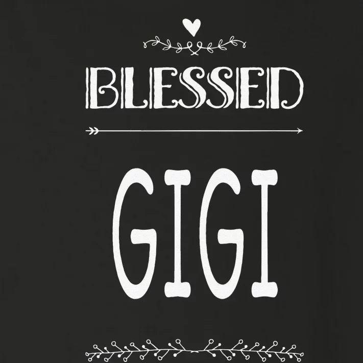 Cute Gift For Grandma Grandmother Blessed Gigi Toddler Long Sleeve Shirt