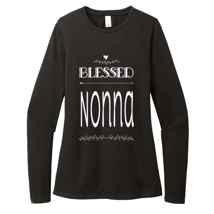 Cute Gift For Grandma Grandmother Blessed Nonna Womens CVC Long Sleeve Shirt