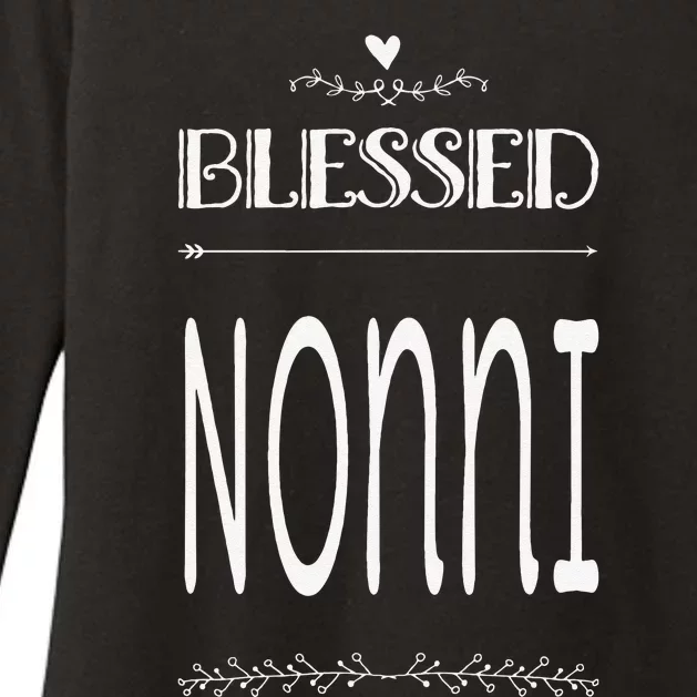 Cute Gift For Grandma Grandmother Blessed Nonni Womens CVC Long Sleeve Shirt