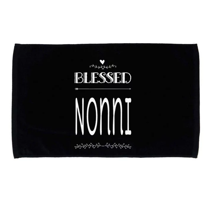 Cute Gift For Grandma Grandmother Blessed Nonni Microfiber Hand Towel