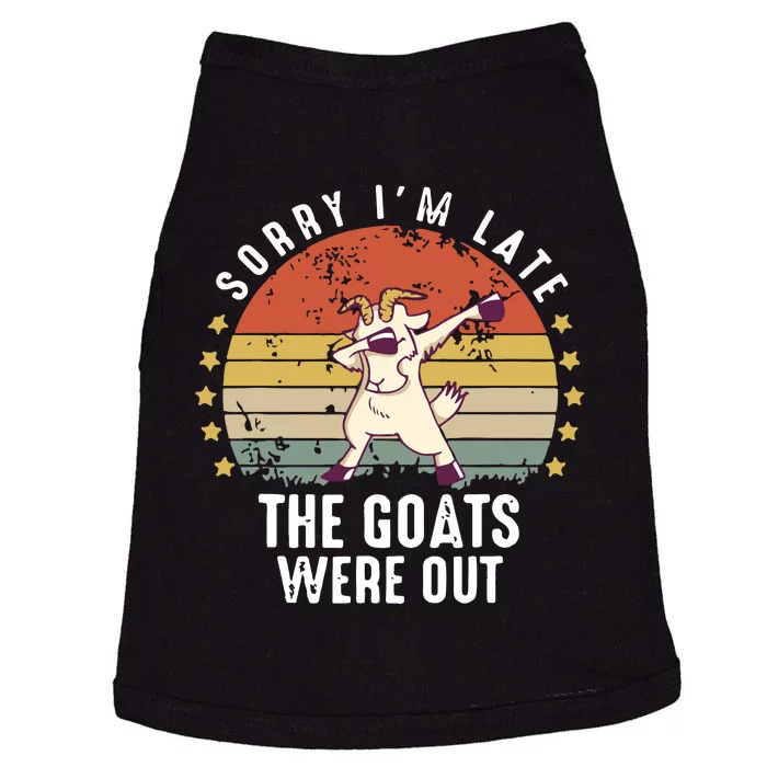 Cute Goat Funny Goat Farm Animal Doggie Tank