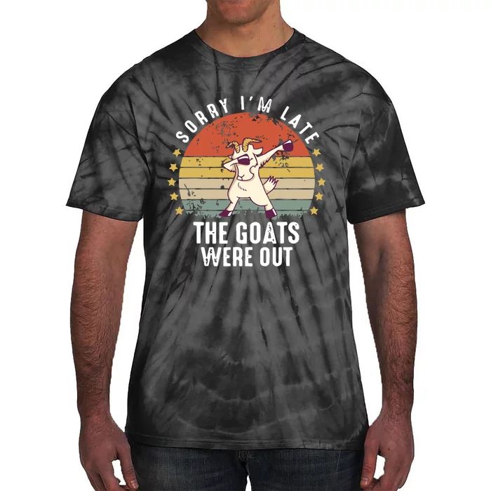 Cute Goat Funny Goat Farm Animal Tie-Dye T-Shirt