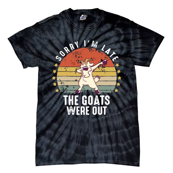 Cute Goat Funny Goat Farm Animal Tie-Dye T-Shirt