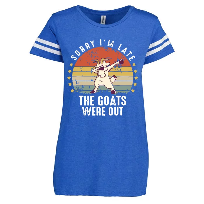 Cute Goat Funny Goat Farm Animal Enza Ladies Jersey Football T-Shirt