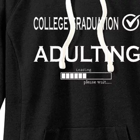 College Graduation Funny Graduate School Women's Fleece Hoodie