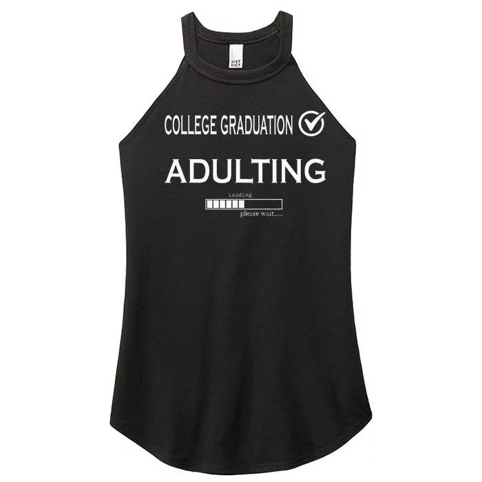 College Graduation Funny Graduate School Women’s Perfect Tri Rocker Tank