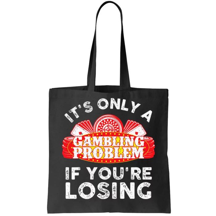 Cool Gambling For Men Women Casino Betting Poker Lover Tote Bag