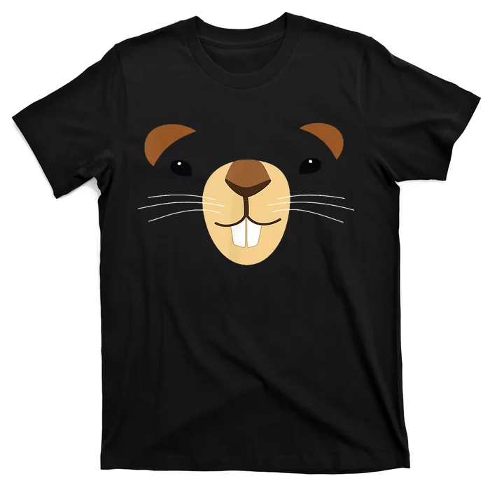 Cute Groundhog Face T-Shirt