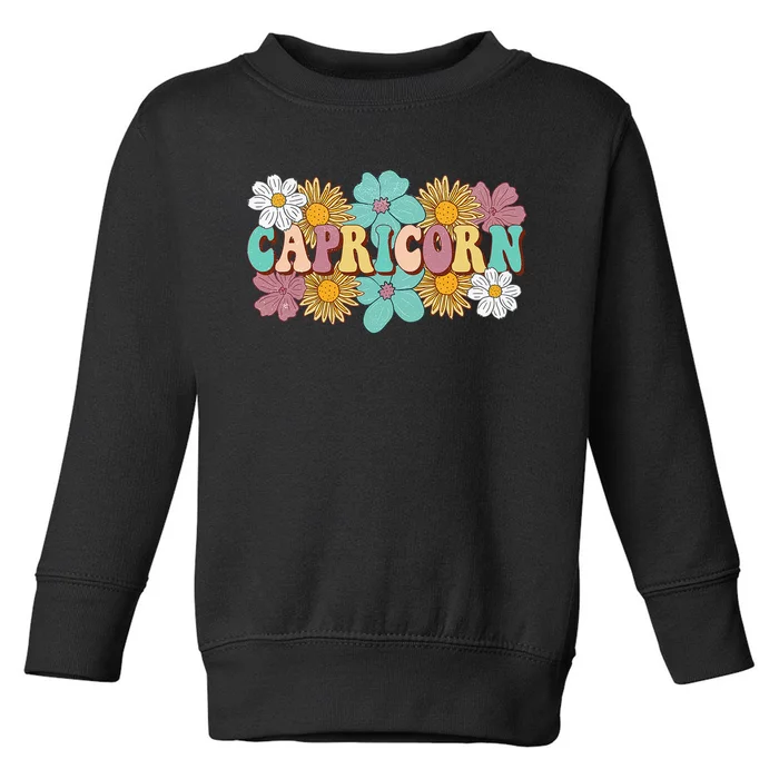 Capricorn Gifts Funny Dec Jan Birthday Astrology Zodiac Sign Toddler Sweatshirt