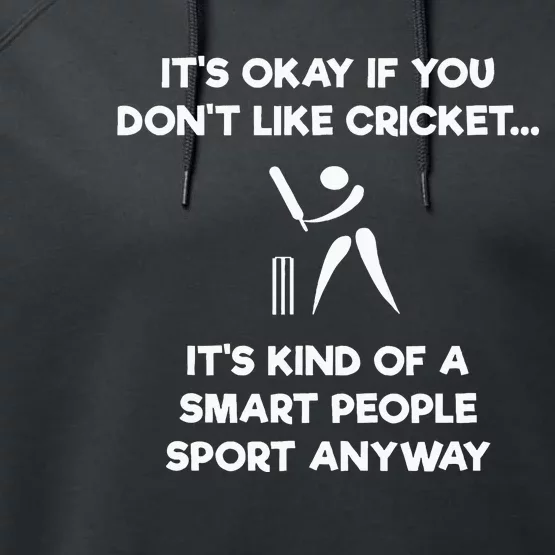 Cricket Game Funny Smart Player Performance Fleece Hoodie