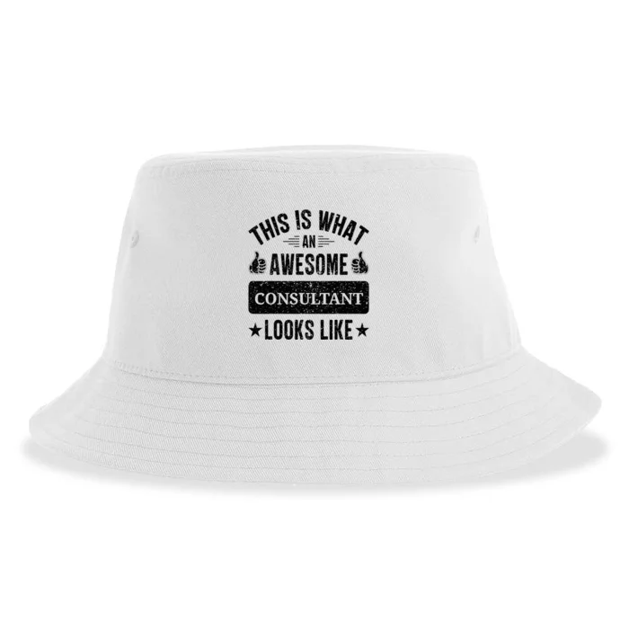 Consultant Gifts Funny Quote Consultant Sustainable Bucket Hat