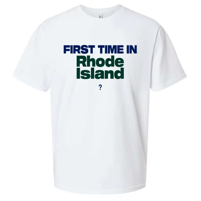 Cal Gif First Time In Rhode Island Sueded Cloud Jersey T-Shirt