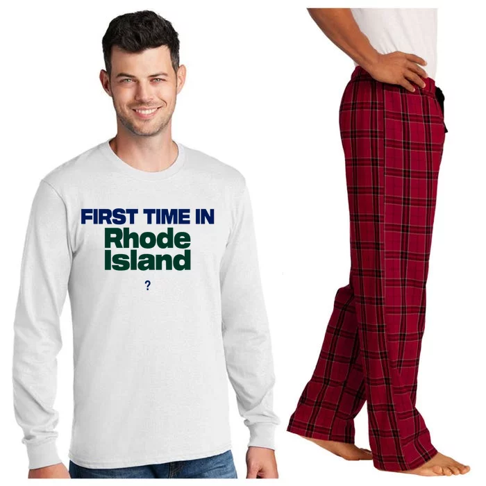 Cal Gif First Time In Rhode Island Long Sleeve Pajama Set