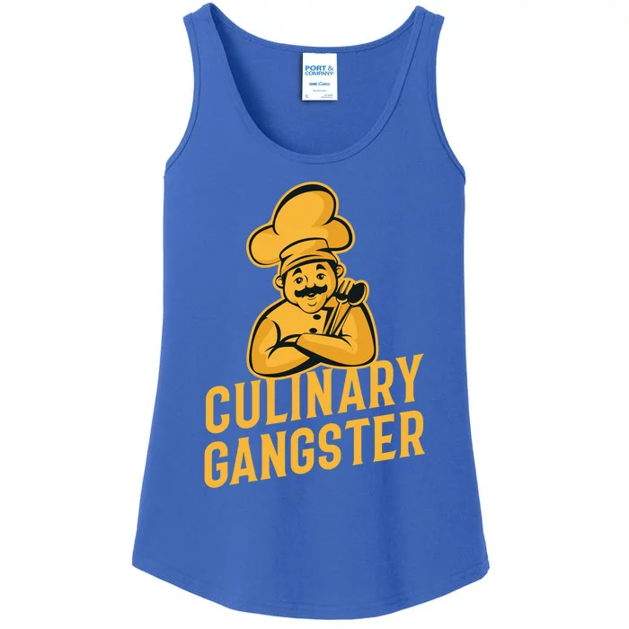 Culinary Gangster Funny Cooking Chef Funny Gift Ladies Essential Tank