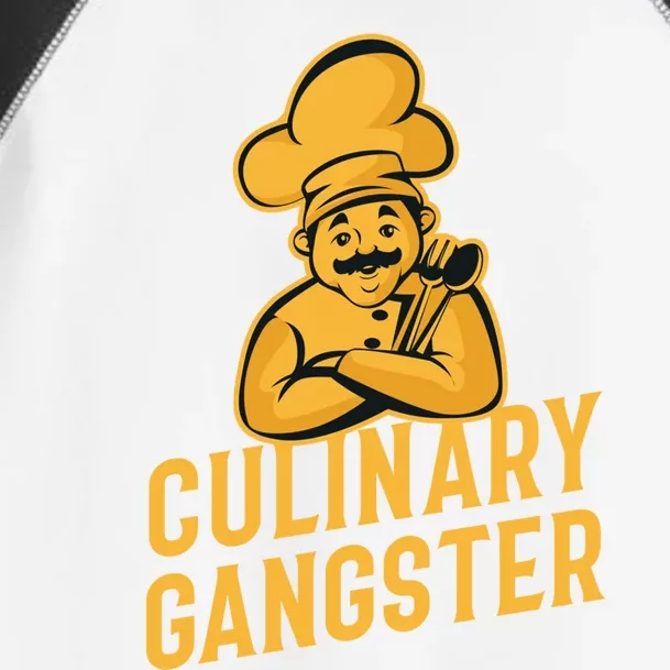 Culinary Gangster Funny Cooking Chef Funny Gift Toddler Fine Jersey T-Shirt