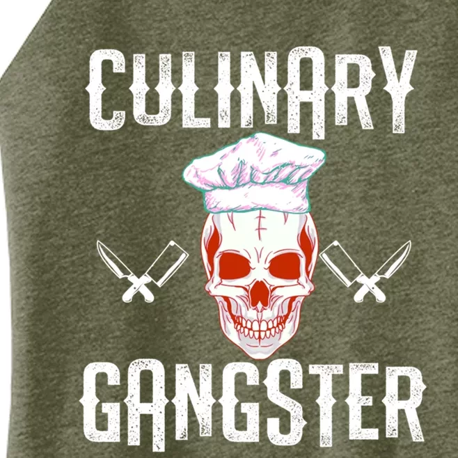 Culinary Gangster Funny Halloween Wear Cute Gift Women’s Perfect Tri Rocker Tank