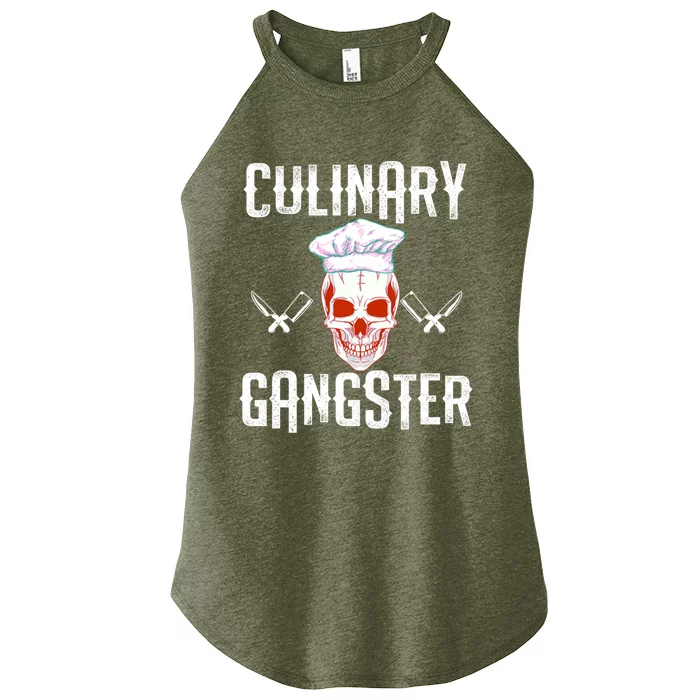 Culinary Gangster Funny Halloween Wear Cute Gift Women’s Perfect Tri Rocker Tank