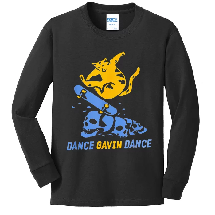 Christmas Gifts For Dance Gavin Dance Lovers Love Dance Kids Long Sleeve Shirt