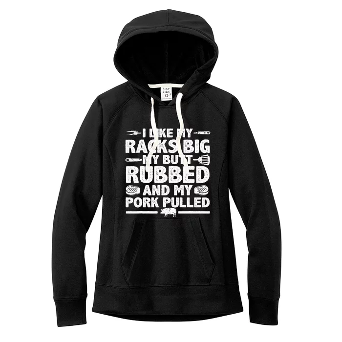 Cool Grilling For Pork Rub Smoking Bbq Meat Smoker Women's Fleece Hoodie