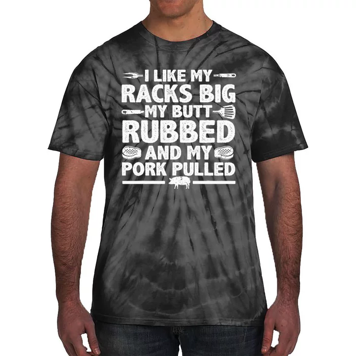 Cool Grilling For Pork Rub Smoking Bbq Meat Smoker Tie-Dye T-Shirt