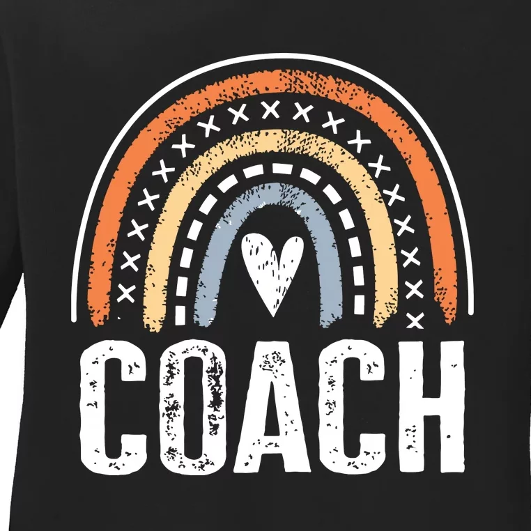 Coach Gifts For Women Funny Rainbow Coaching Ladies Long Sleeve Shirt