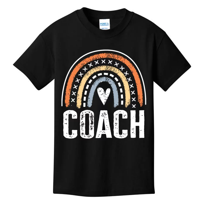 Coach Gifts For Women Funny Rainbow Coaching Kids T-Shirt