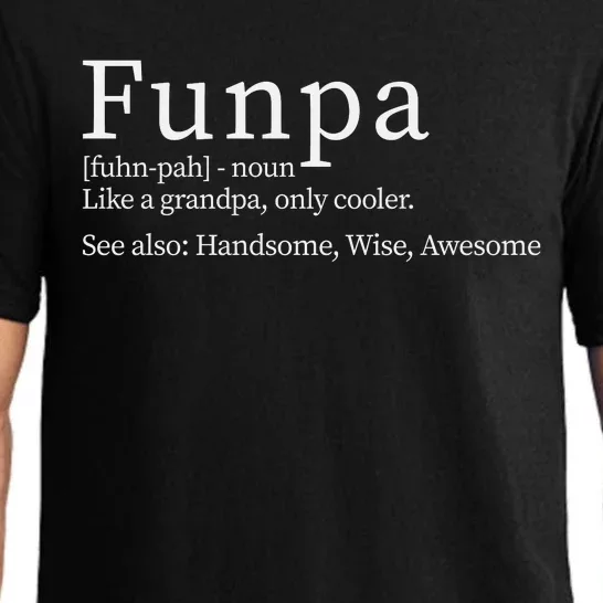 Cool Grandpa Funpa Definition Pajama Set