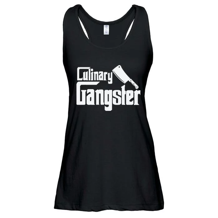 Culinary Gangster Funny Restaurant Cook Chef Ladies Essential Flowy Tank