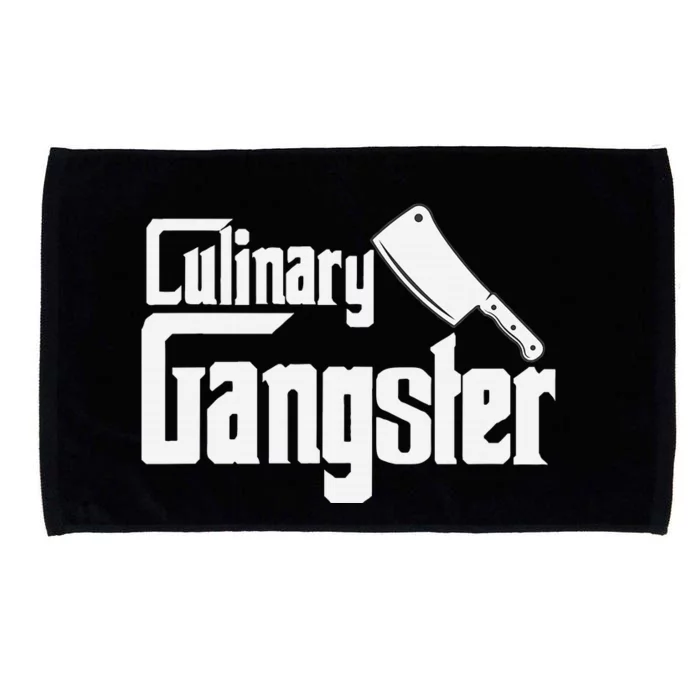 Culinary Gangster Funny Restaurant Cook Chef Microfiber Hand Towel