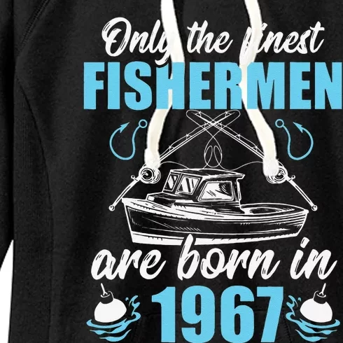 Cute Gift For 54 Years Old 54th Birthday Fishing Fisherman 1967 Women's Fleece Hoodie