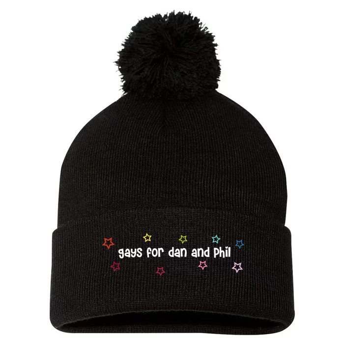 Court Gays For Dan And Phil Pom Pom 12in Knit Beanie