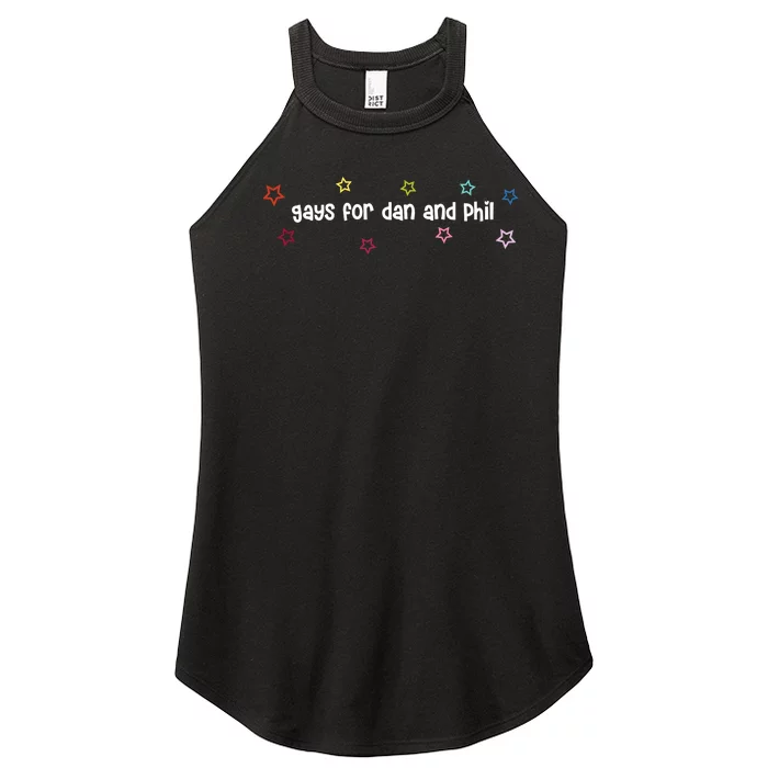 Court Gays For Dan And Phil Women’s Perfect Tri Rocker Tank