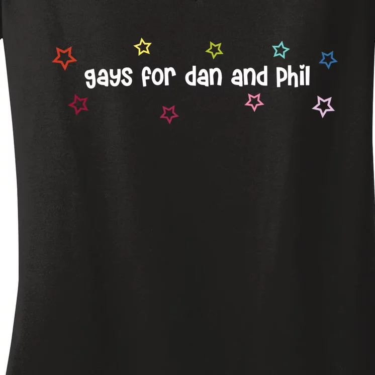 Court Gays For Dan And Phil Women's V-Neck T-Shirt