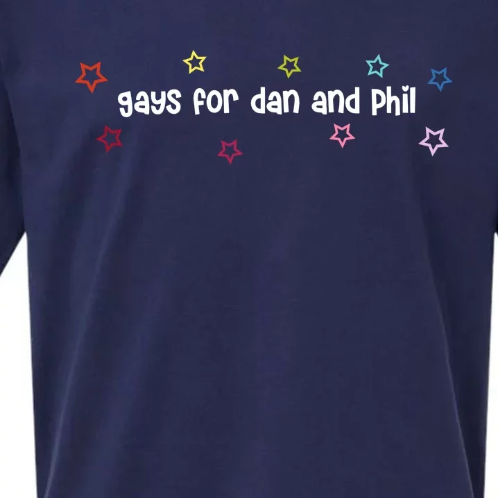 Court Gays For Dan And Phil Sueded Cloud Jersey T-Shirt