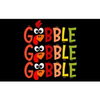 Cute Gobble Gobble Turkey Pilgrim Little  Thanksgiving Bumper Sticker