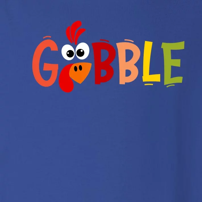 Cute Gobble Gobble Turkey Pilgrim Little Thanksgiving Gift Toddler Long Sleeve Shirt