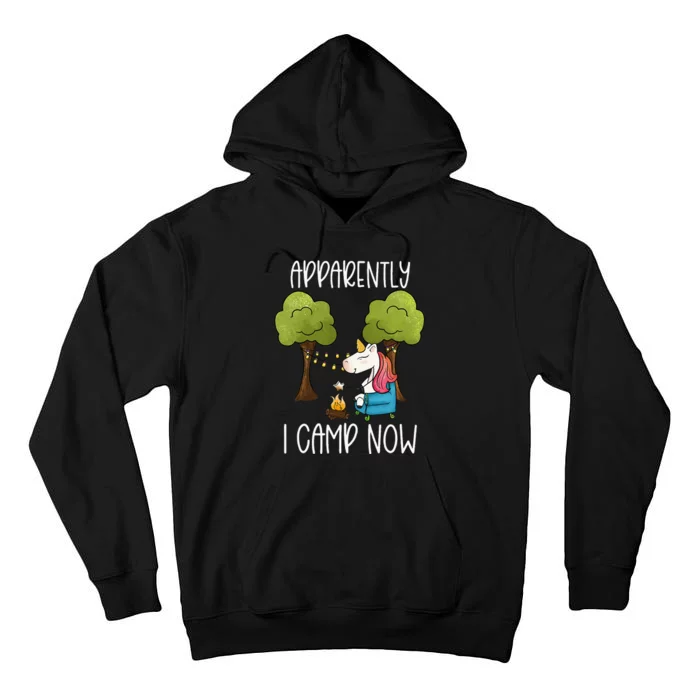 Childrens Glamping Gear Unicorn Camping Stuff Campfire Smore Tall Hoodie