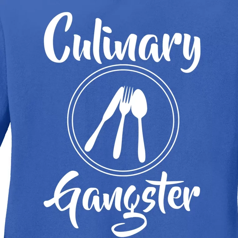 Culinary Gangster Gift Ladies Long Sleeve Shirt