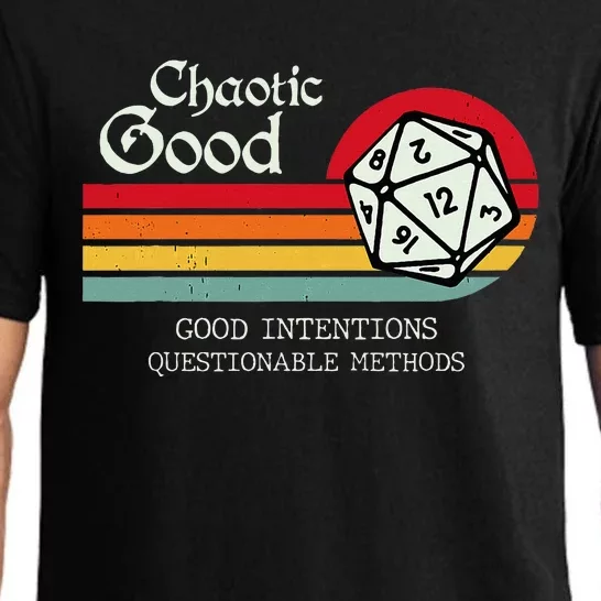 Chaotic Good Good Intentions Questionable Methods Pajama Set