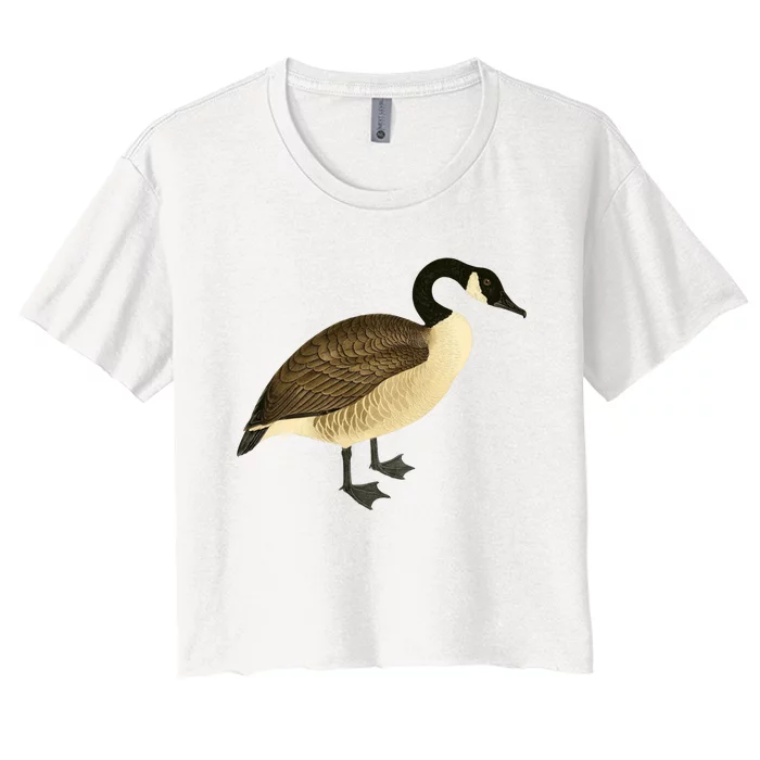 Canada Goose Gift Canadian Goose I Love Canada Women's Crop Top Tee