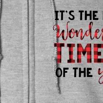 Christmas Great Gift Most Wonderful Time Of The Year Gift Full Zip Hoodie