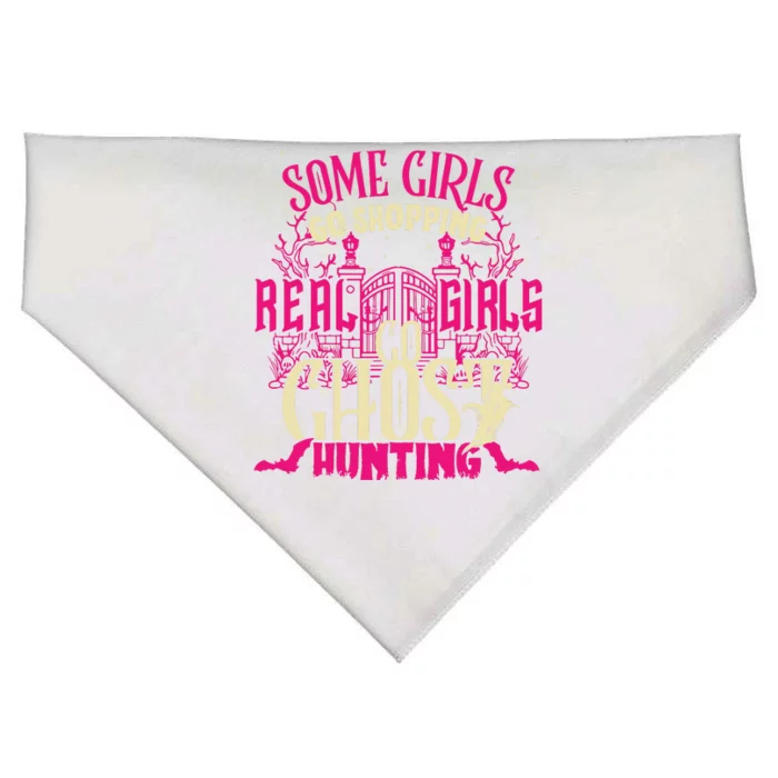 Cute Girl Go Ghost Hunting Paranormal Supernatural Apparel USA-Made Doggie Bandana