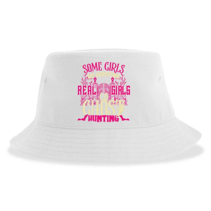 Cute Girl Go Ghost Hunting Paranormal Supernatural Apparel Sustainable Bucket Hat