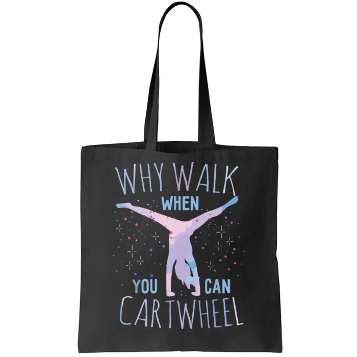 Cartwheel Gymnast Girl Classic Fit Tiedye Tote Bag