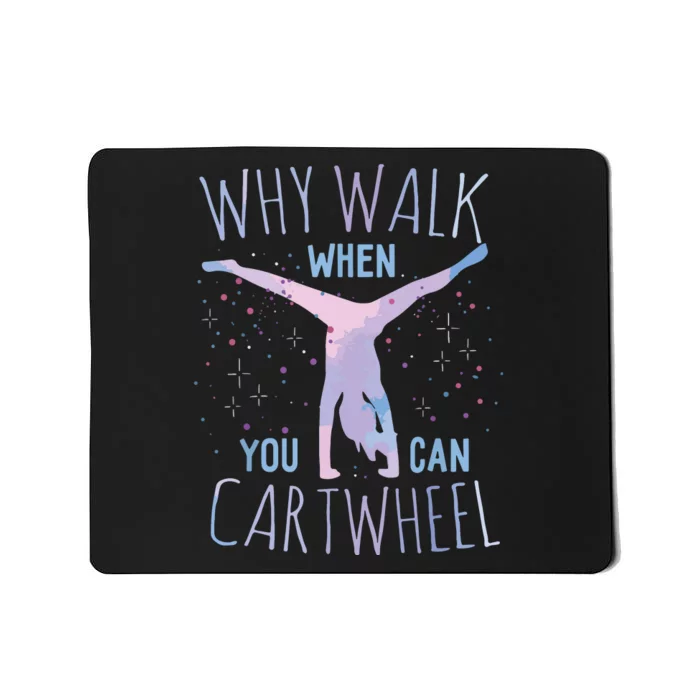 Cartwheel Gymnast Girl Classic Fit Tiedye Mousepad