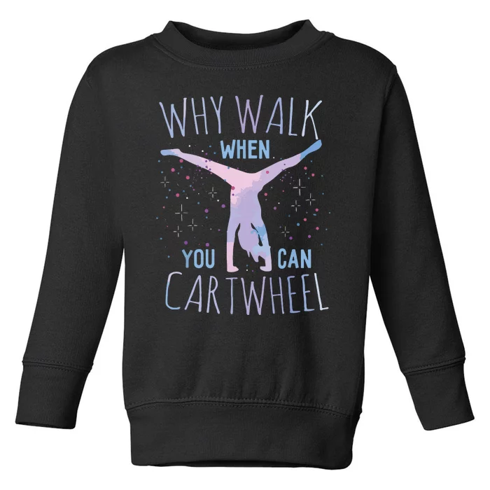 Cartwheel Gymnast Girl Classic Fit Tiedye Toddler Sweatshirt