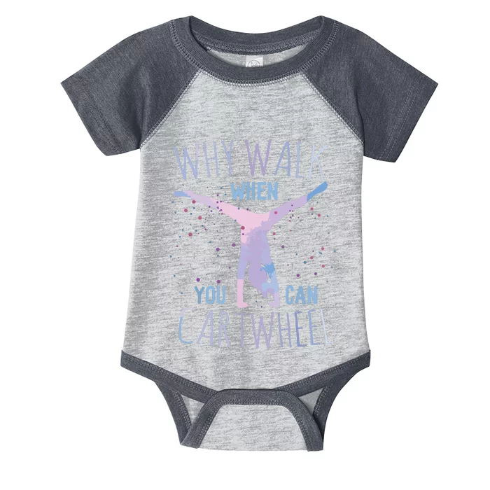 Cartwheel Gymnast Girl Classic Fit Tiedye Infant Baby Jersey Bodysuit