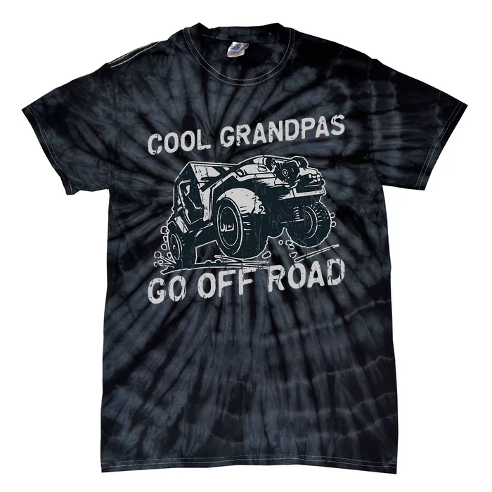 Cool Grandpas Go Off Road Offroading Tie-Dye T-Shirt